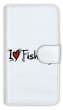 Photo1: 【Angler's Case】【Notebook Type】Cell-phone Case - I LOVE FISHING - (built-to-order) (Product code：diary2015103108) (1)