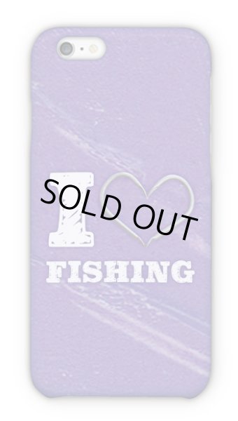 Photo1: 【Angler's Case】Cell-phone Case - I love Fishing - Purple (built-to-order) (Product code：2015090808) (1)