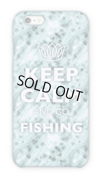 Photo1: 【Angler's Case】Cell-phone Case - KEEP CALM AND GO FISHING - CRISTAL(built-to-order) (Product code： 2015051802) (1)