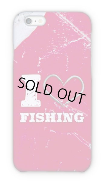 Photo1: 【Angler's Case】Cell-phone Case - I love Fishing - Red (built-to-order) (Product code： 2015090804) (1)