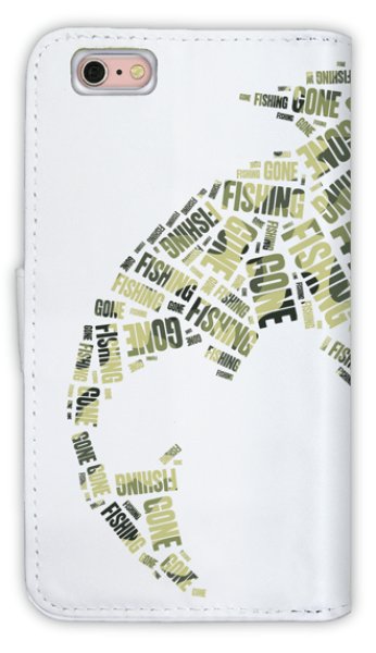 Photo2: 【Angler's Case】【Notebook Type】Cell-phone Case - Illustration of fish - (built-to-order) (Product code: diary2015103030) (2)