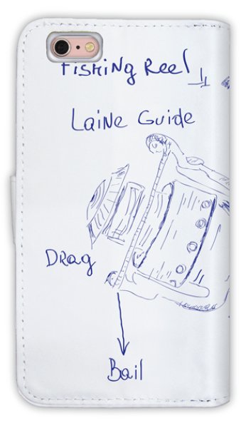 Photo2: 【Angler's Case】【Notebook Type】Cell-phone Case - Explanation of reels - (built-to-order) (Product code: diary2015103017) (2)