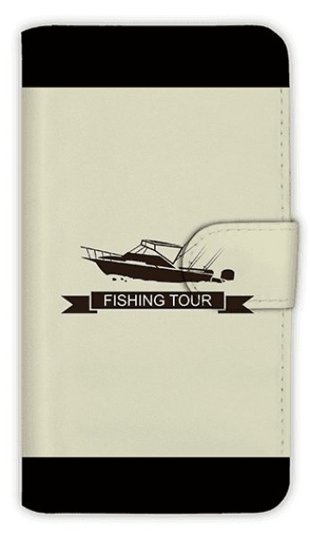 Photo1: 【Angler's Case】【Notebook Type】Cell-phone Case - Boat Fishing -  (built-to-order) (Product code：diary2015110703) (1)