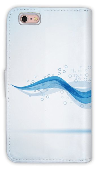 Photo2: 【Angler's Case】【Notebook Type】Cell-phone Case - Image of Wave - (built-to-order) (Product code：diary2015110202) (2)