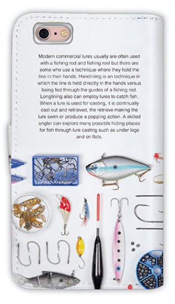 Photo2: 【Angler's Case】【Notebook Type】Cell-phone Case - Fishing Lure -  (built-to-order) (Product code：diary2015110701) (2)