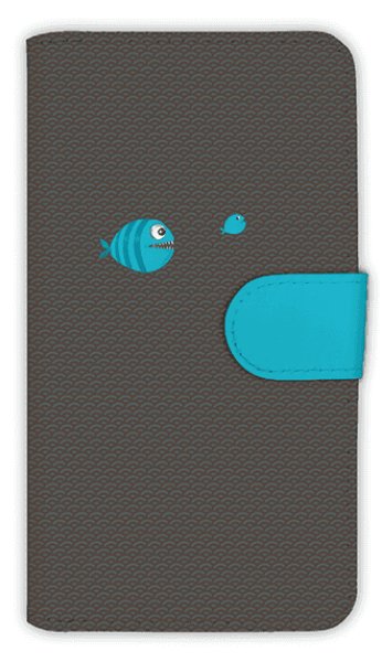 Photo1: 【Angler's Case】【Notebook Type】Cell-phone Case - Ecological Chain? - (built-to-order) (Product code：diary2015110407) (1)