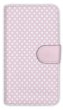 Photo1: 【Angler's Case】【Notebook Type】Cell-phone Case - Polka Dot - Sakura Pink (built-to-order) (Product code：diary2015102950) (1)