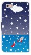 Photo2: 【Angler's Case】【Notebook Type】Cell-phone Case - Cat and Fishing - snow (built-to-order) (Product code：diary2015110712) (2)