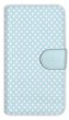 Photo1: 【Angler's Case】【Notebook Type】Cell-phone Case - Polka Dot - Wet Blue (built-to-order) (Product code：diary2015102949) (1)