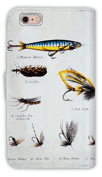 Photo2: 【Angler's Case】【Notebook Type】Cell-phone Case - Fry Pattern - shine (built-to-order) (Product code:diary2015110710) (2)