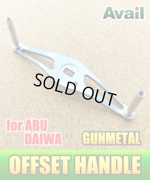 Photo1: [Avail] Swept Handle for Abu/Daiwa (AB-STA) 90mm - GUNMETAL (1)