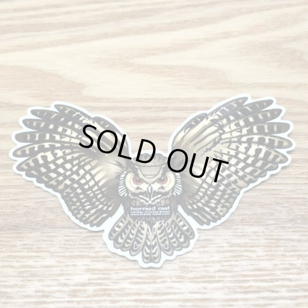 Photo1: 【B-SIDE LABEL STICKER】 Owl (BSL013) (1)