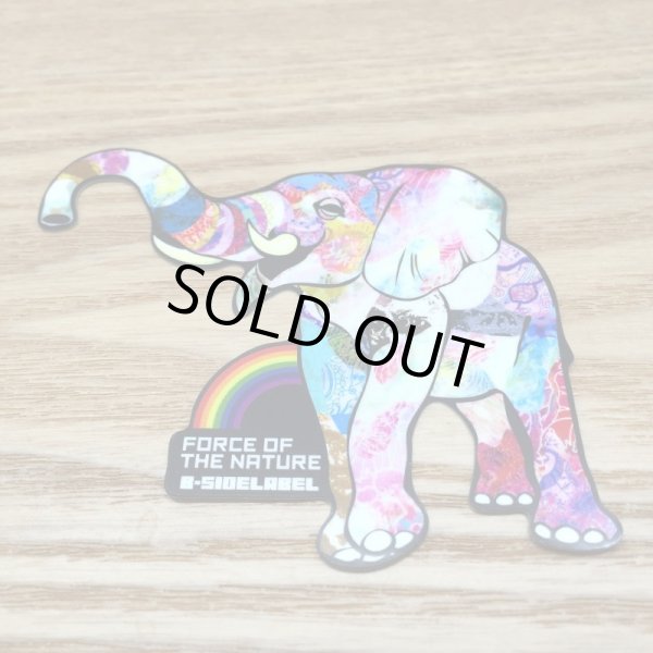 Photo1: 【B-SIDE LABEL STICKER】 Elephant (PINK) (BSL011) (1)