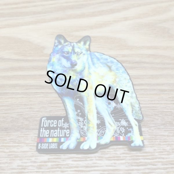 Photo1: 【B-SIDE LABEL STICKER】 Wolf (Galaxy) (BSL014) (1)