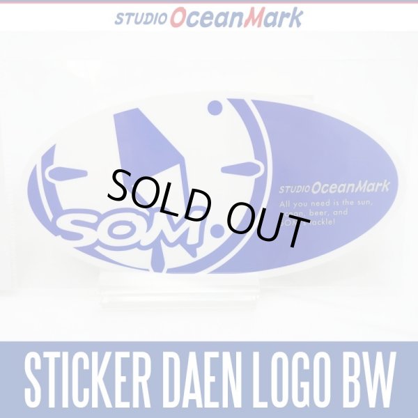 Photo1: 【STUDIO Ocean Mark】 SOM STICKER DAEN LOGO BW (1)