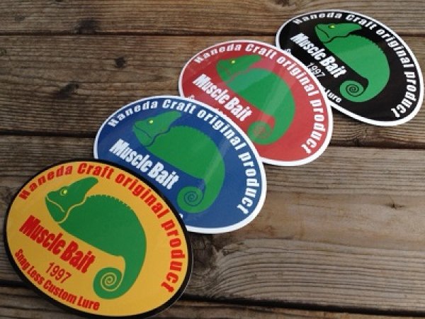 Photo1: [Haneda Craft] Muscle Bait/Chameleon Sticker (1)