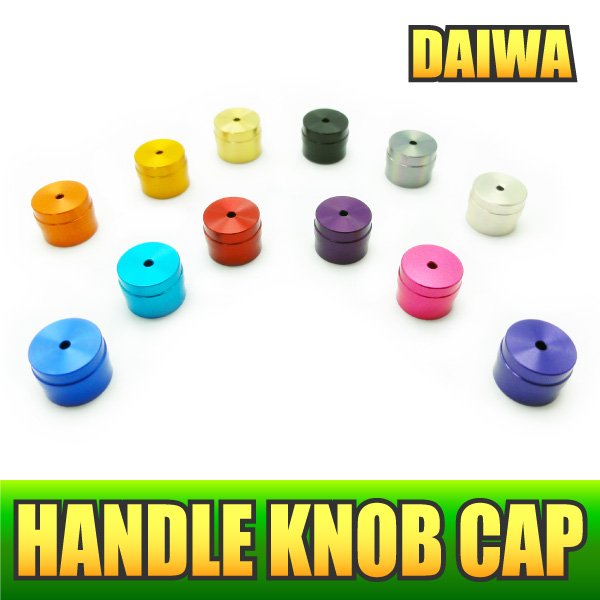 Photo1: Aluminum Handle Knob Cap for DAIWA I-Shape Wood Knob, Cork Knob - 1 piece *HKCA (1)