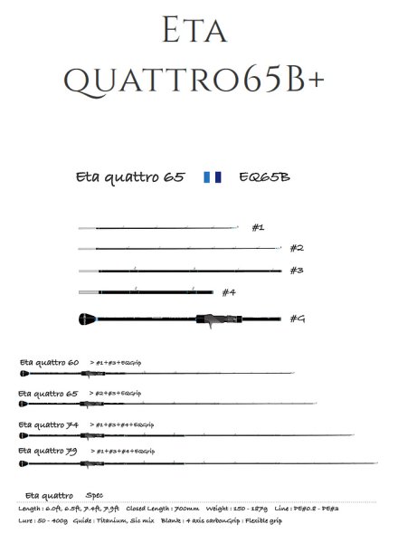 Photo1: [TRANSCENDENCE] Eta quattro 65B+ for Offshore Rod (1)