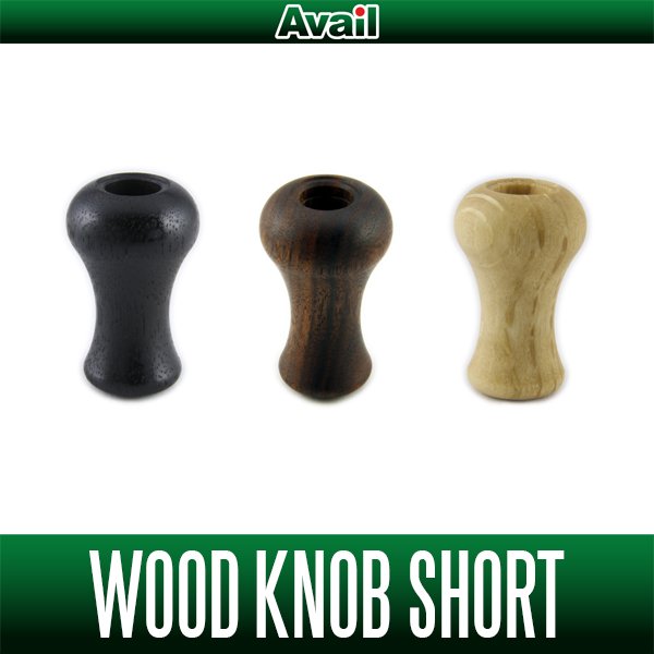 Photo1: [Avail] Wood Handle Knob Short - 1 piece *HKWD (1)