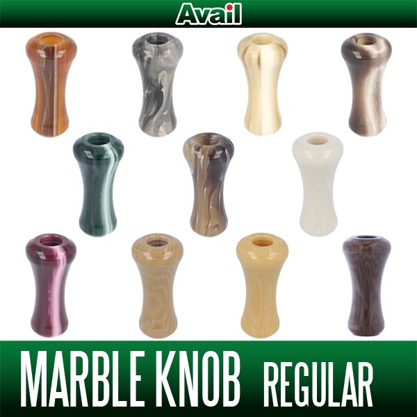 Photo1: [Avail] Marble Handle Knob Regular (1)