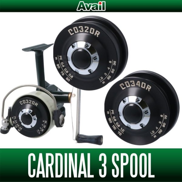 Photo1: [Avail] ABU NEW Shallow Spool [CD320R, CD340R] for Cardinal 3 series (1)