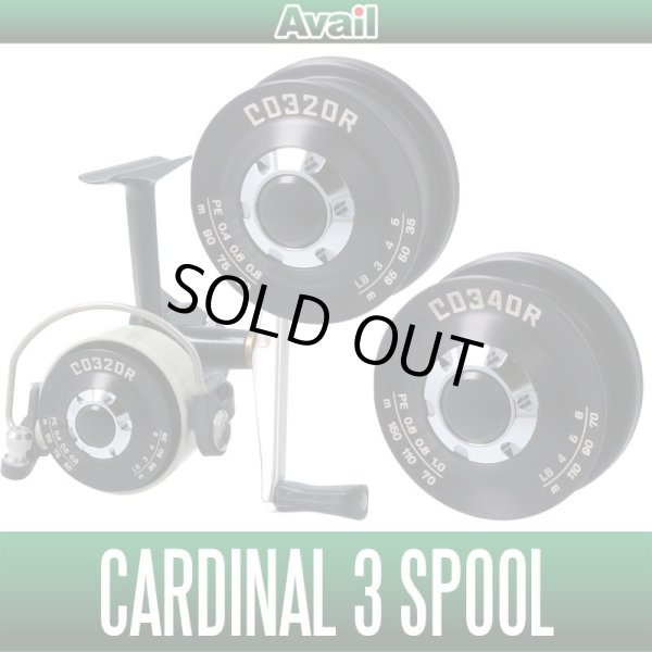 Photo1: [Avail] ABU NEW Shallow Spool for Cardinal 3 series (1)