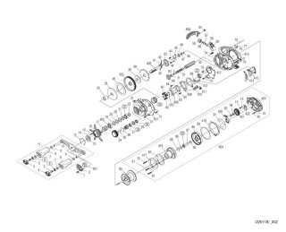 SHIMANO] Genuine Spare Parts for 22 SLX DC XT 71 HG Product code