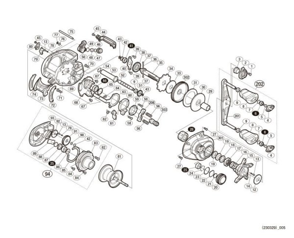 Photo1: [SHIMANO] Genuine Spare Parts for 20 SLX DC 70 Product code: 041777 **Back-order (Shipping in 3-4 weeks after receiving order) (1)