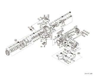 Bearing, Custom Parts for SHIMANO Spinning Reel - HEDGEHOG