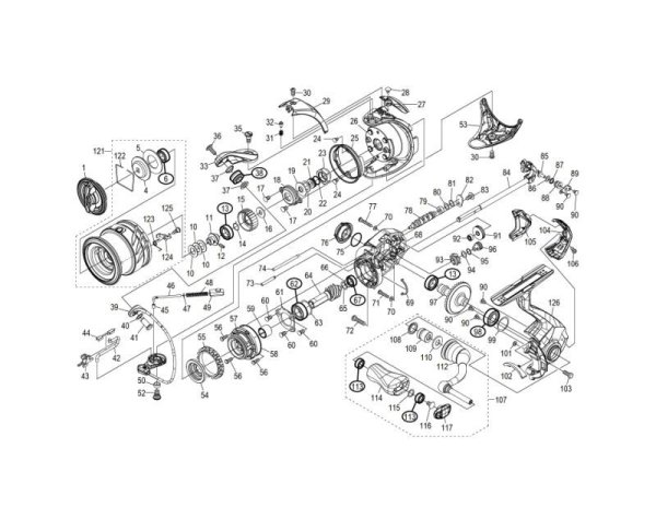 Photo1: [SHIMANO] Genuine Spare Parts for 20 TWIN POWER C2000S Product Code: 041364 **Back-order (Shipping in 3-4 weeks after receiving order) (1)