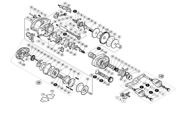 Photo1: [SHIMANO] Genuine Spare Parts for 15 Metanium DC XG RIGHT Product code: 034304 **Back-order (Shipping in 3-4 weeks after receiving order) (1)