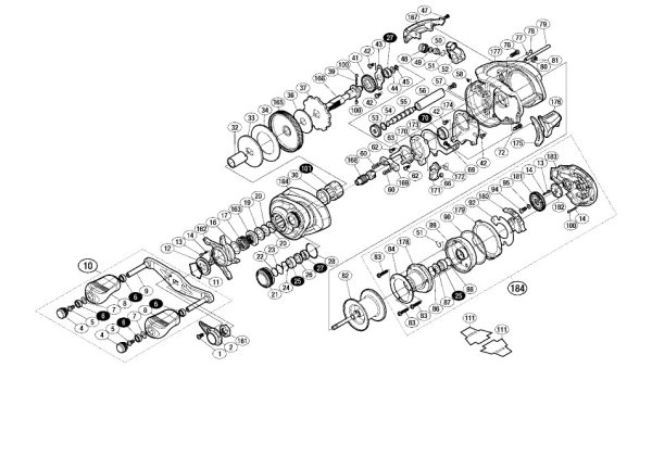 Photo1: [SHIMANO] Genuine Spare Parts for 15 Metanium DC LEFT Product code: 033772 **Back-order (Shipping in 3-4 weeks after receiving order) (1)