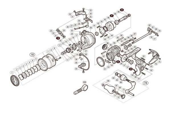 Photo1: [SHIMANO] Genuine Spare Parts for 18 SEPHIA BB C3000S Product Code: 039439 **Back-order (Shipping in 3-4 weeks after receiving order) (1)