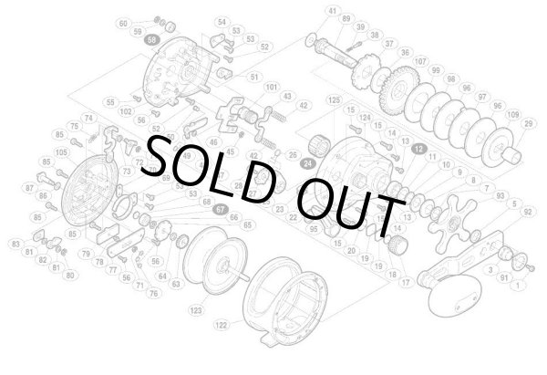 Photo1: [SHIMANO] Genuine Spare Parts for OCEA JIGGER NR NR1500P Product code: 017666 **Back-order (Shipping in 3-4 weeks after receiving order) (1)