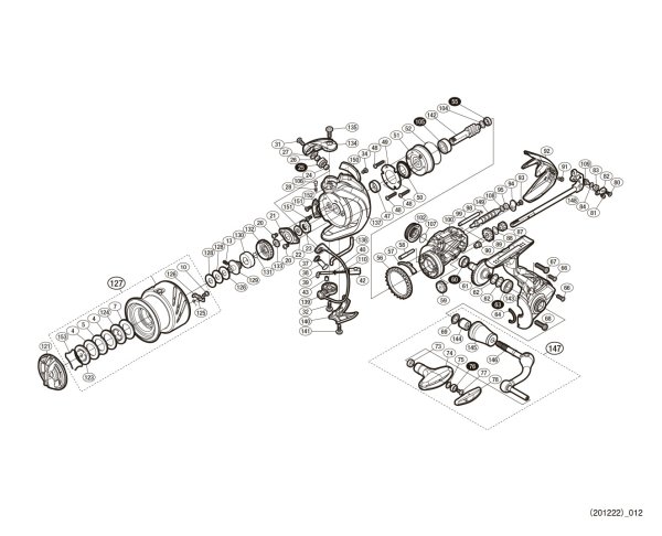 Photo1: [SHIMANO] Genuine Spare Parts for 16 STRADIC CI4+ 4000XGM Product Code: 034953 **Back-order (Shipping in 3-4 weeks after receiving order) (1)