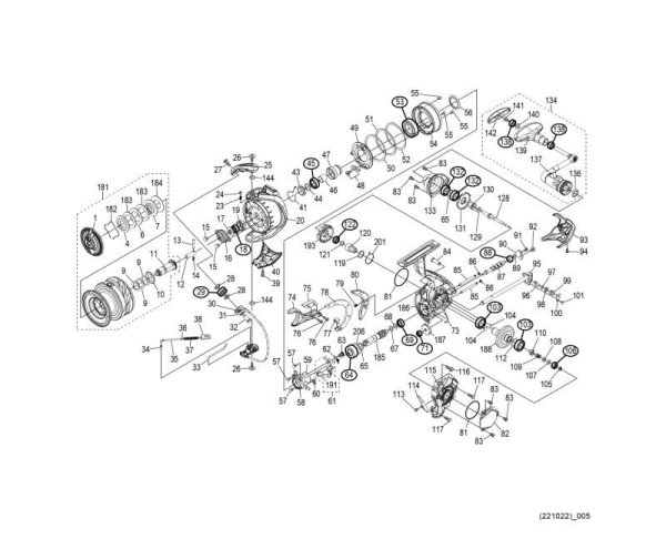 Photo1: [SHIMANO] Genuine Spare Parts for 21 BB-X TECHNIUM C4000DG SUT R Product Code: 043566 **Back-order (Shipping in 3-4 weeks after receiving order) (1)