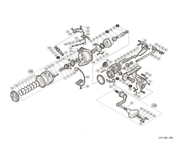 Photo1: [SHIMANO] Genuine Spare Parts for 17 ULTEGRA 3000XG Product Code: 036476 **Back-order (Shipping in 3-4 weeks after receiving order) (1)