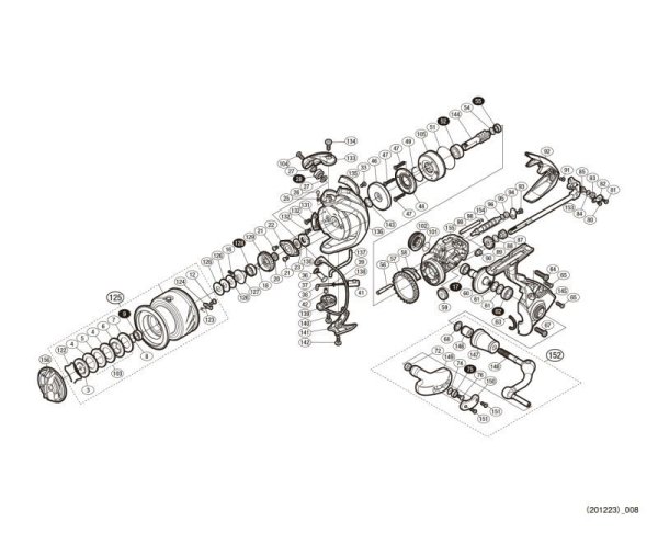 Photo1: [SHIMANO] Genuine Spare Parts for 17 SUSTAIN 4000XG Product Code: 037619 **Back-order (Shipping in 3-4 weeks after receiving order) (1)