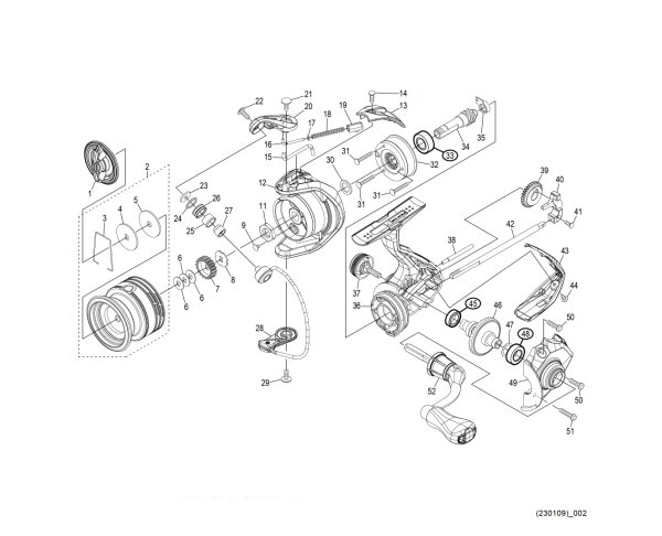 Photo1: [SHIMANO] Genuine Spare Parts for 21 NEXAVE FI 1000 Product Code: 044112 **Back-order (Shipping in 3-4 weeks after receiving order) (1)