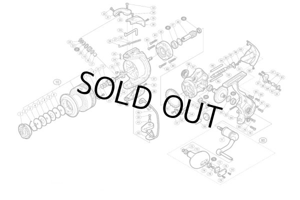Photo1: [SHIMANO] Genuine Spare Parts for 13-16 BIOMASTER SW 8000HG Product Code: 031617 **Back-order (Shipping in 3-4 weeks after receiving order) (1)