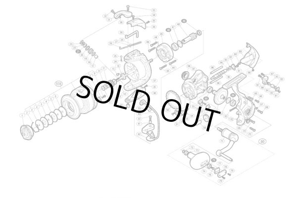 Photo1: [SHIMANO] Genuine Spare Parts for 13-16 BIOMASTER SW 10000HG Product Code: 031631 **Back-order (Shipping in 3-4 weeks after receiving order) (1)