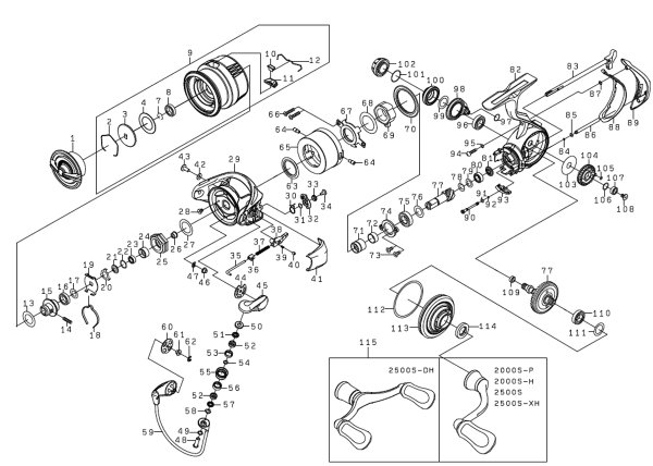 Photo1: [DAIWA] Genuine Spare Parts for 23 AIRITY LT2000S-P Product code: 00061126 **Back-order (Shipping in 3-4 weeks after receiving order) (1)