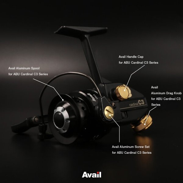 Photo4: [Avail] ABU Aluminum Drag Knob for ABU Cardinal 3 Series TYPE3 [DNOB-CD3-3] (4)