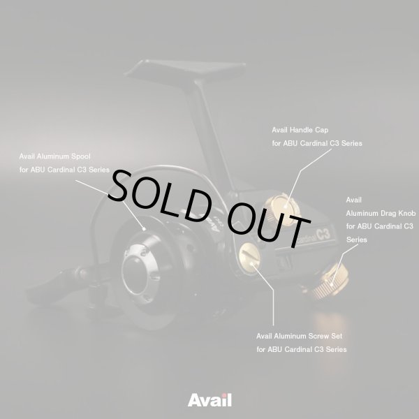 Photo4: [Avail] ABU Aluminum Drag Knob for ABU Cardinal 3 Series TYPE3 [DNOB-CD3-3] (4)