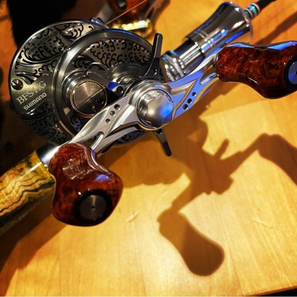 Photo8: [FHF/fishing house freedom] Wood Handle Knob Paddle Shape "Karin" (Padouk) Burl Monochrome (1 piece) F-08 (8)