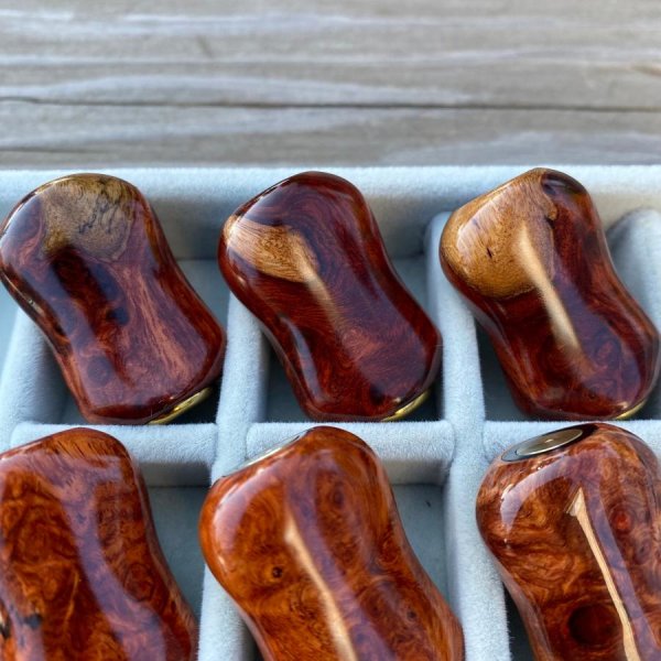 Photo9: [FHF/fishing house freedom] Wood Handle Knob Oval Shape Natural "Karin" (Padouk) (1 piece) F-07 (9)