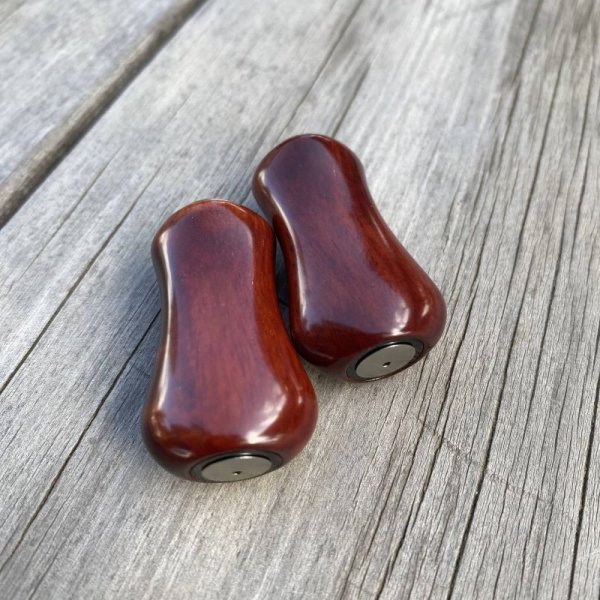 Photo10: [FHF/fishing house freedom] Wood Handle Knob Paddle Shape "SHITAN" (Red Sandalwood/Rosewood/Padouk) (1 piece) F-10 (10)