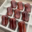 Photo5: [FHF/fishing house freedom] Wood Handle Knob Oval Shape Grade A "Karin" (Padouk) Red and White Burl (1 piece) F-19 (5)
