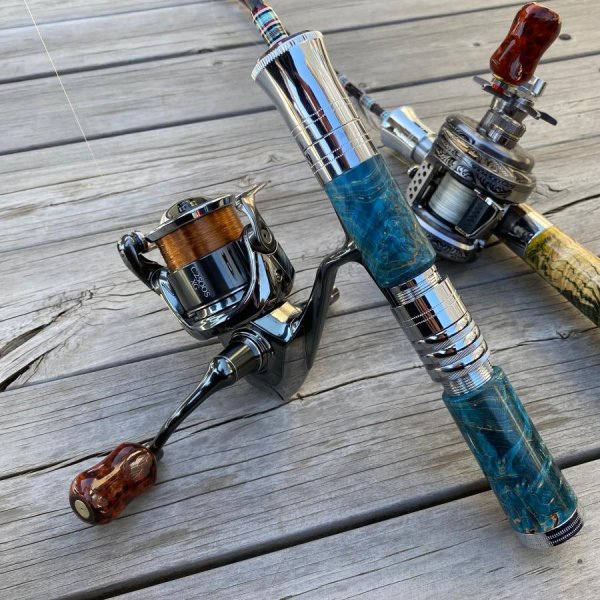 Photo14: [FHF/fishing house freedom] Wood Handle Knob Oval Shape A Rank Premium &quot;Karin&quot; (Padouk) Monochrome Burl (1 piece) F-19 (14)