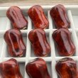 Photo7: [FHF/fishing house freedom] Wood Handle Knob Oval Shape Grade A "Karin" (Padouk) Red and White Burl (1 piece) F-19 (7)
